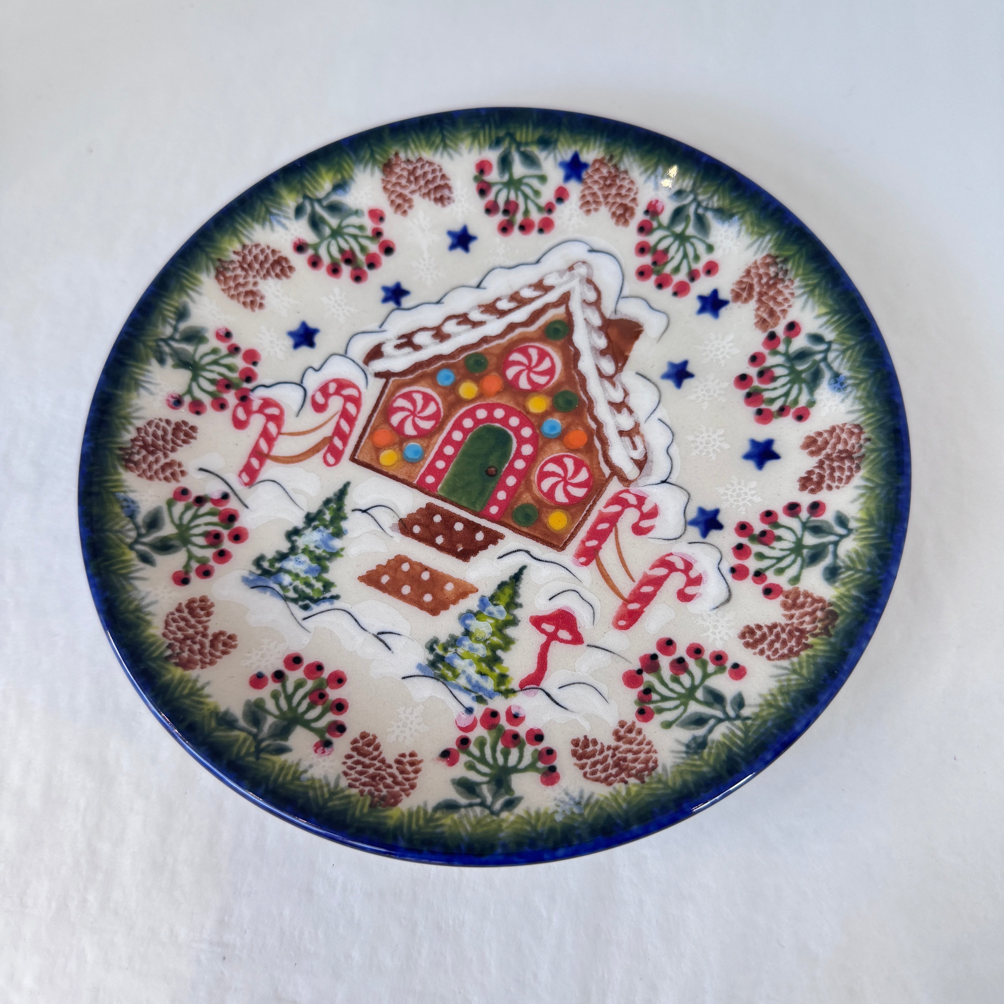 KALICH Gingerbread House Bread Plate