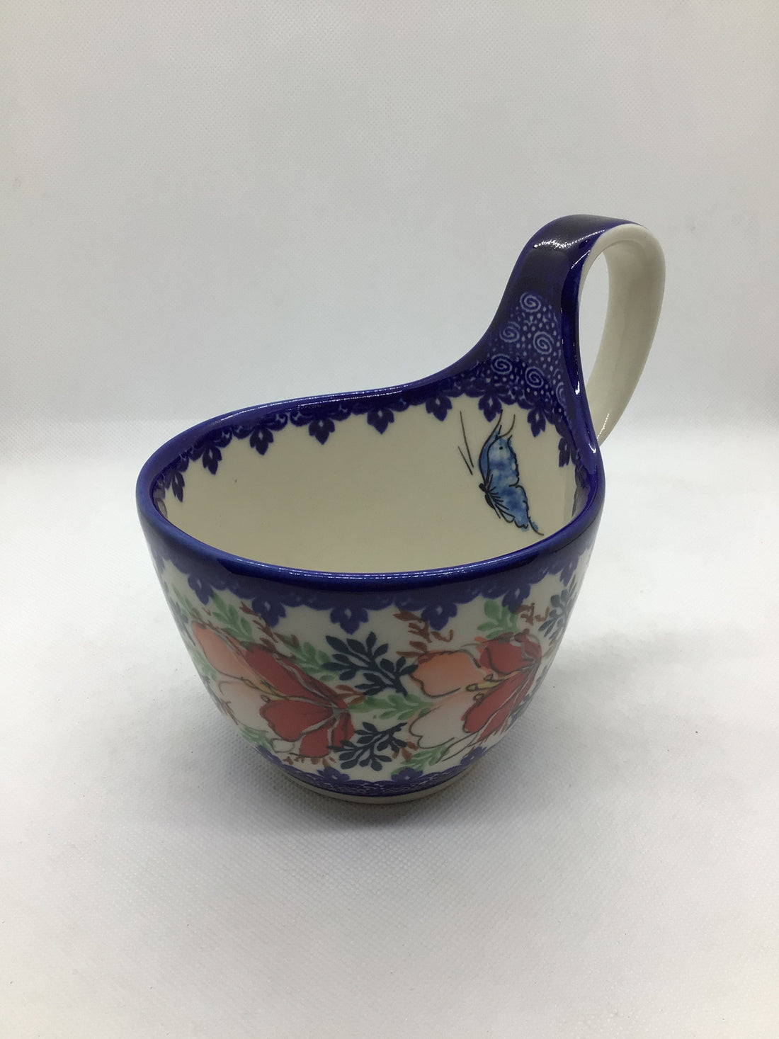 KALICH Blush Magnolias Soup w/Handle