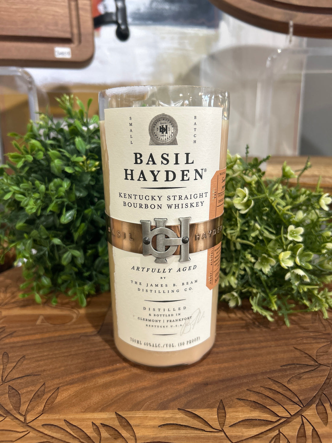 Bourbon Bottle Candle