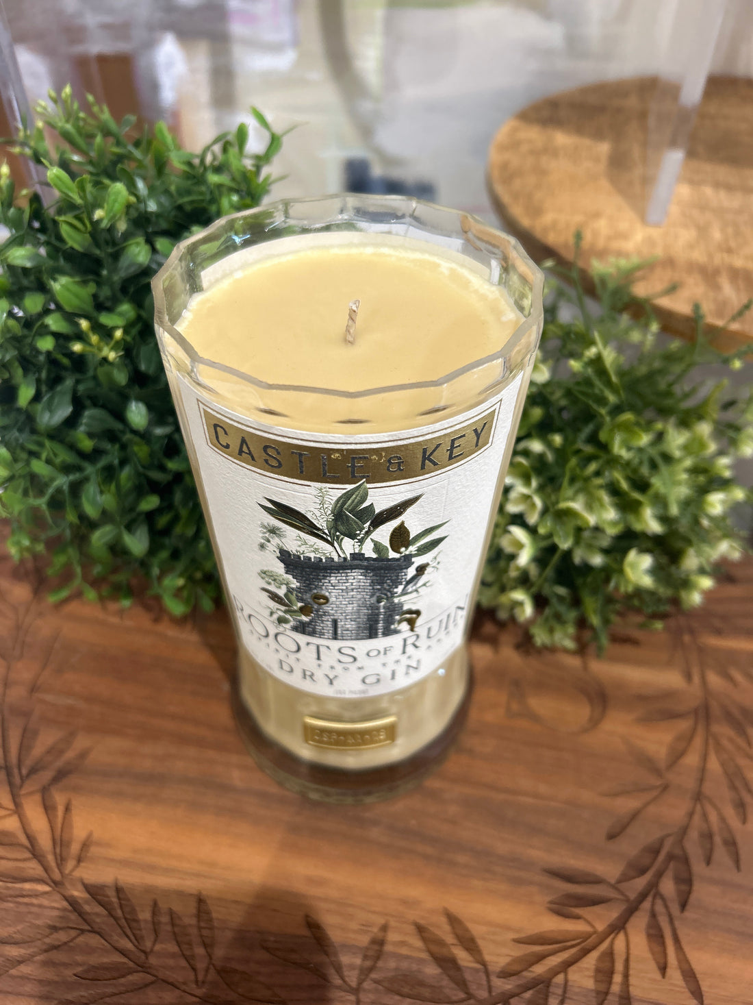Gin Bottle Candle