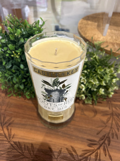Gin Bottle Candle