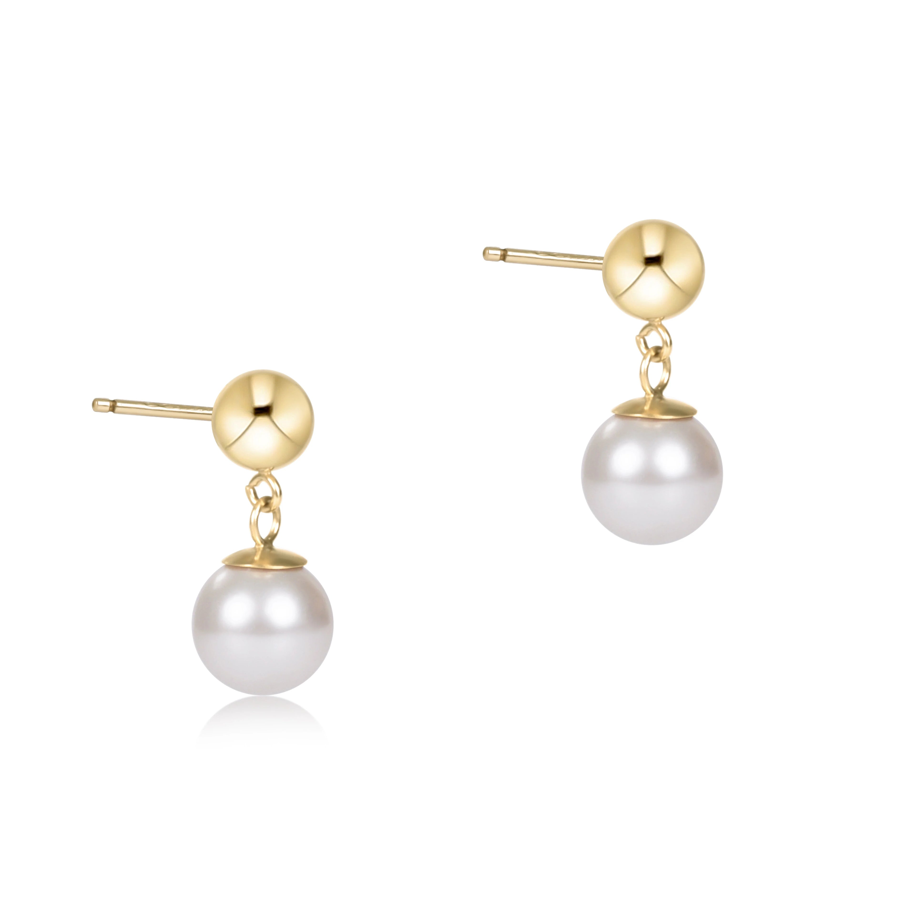 Classic Pearl Ball Drop Stud