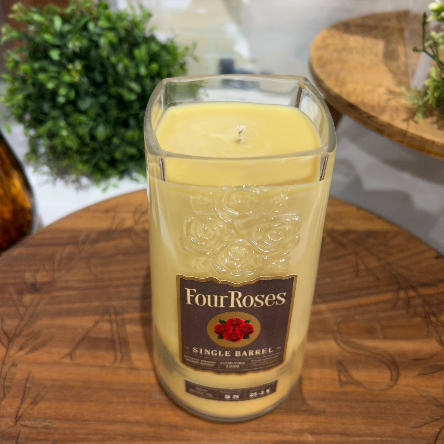 Bourbon Bottle Candle