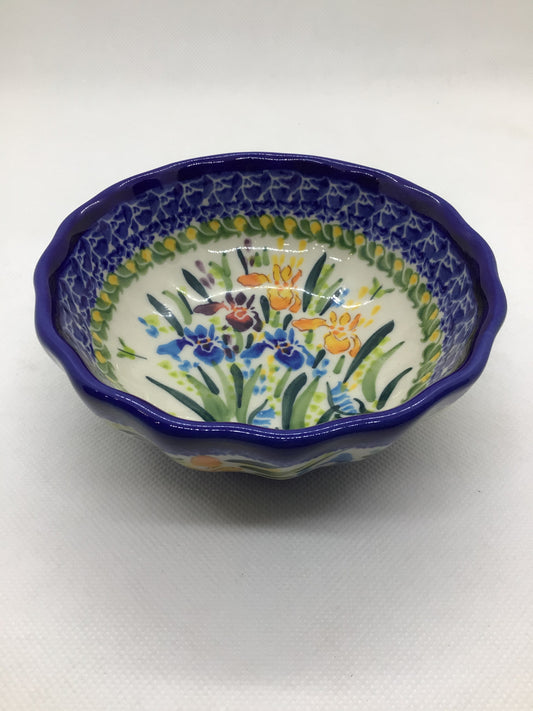 KALICH Electric Iris Scalloped Bowl