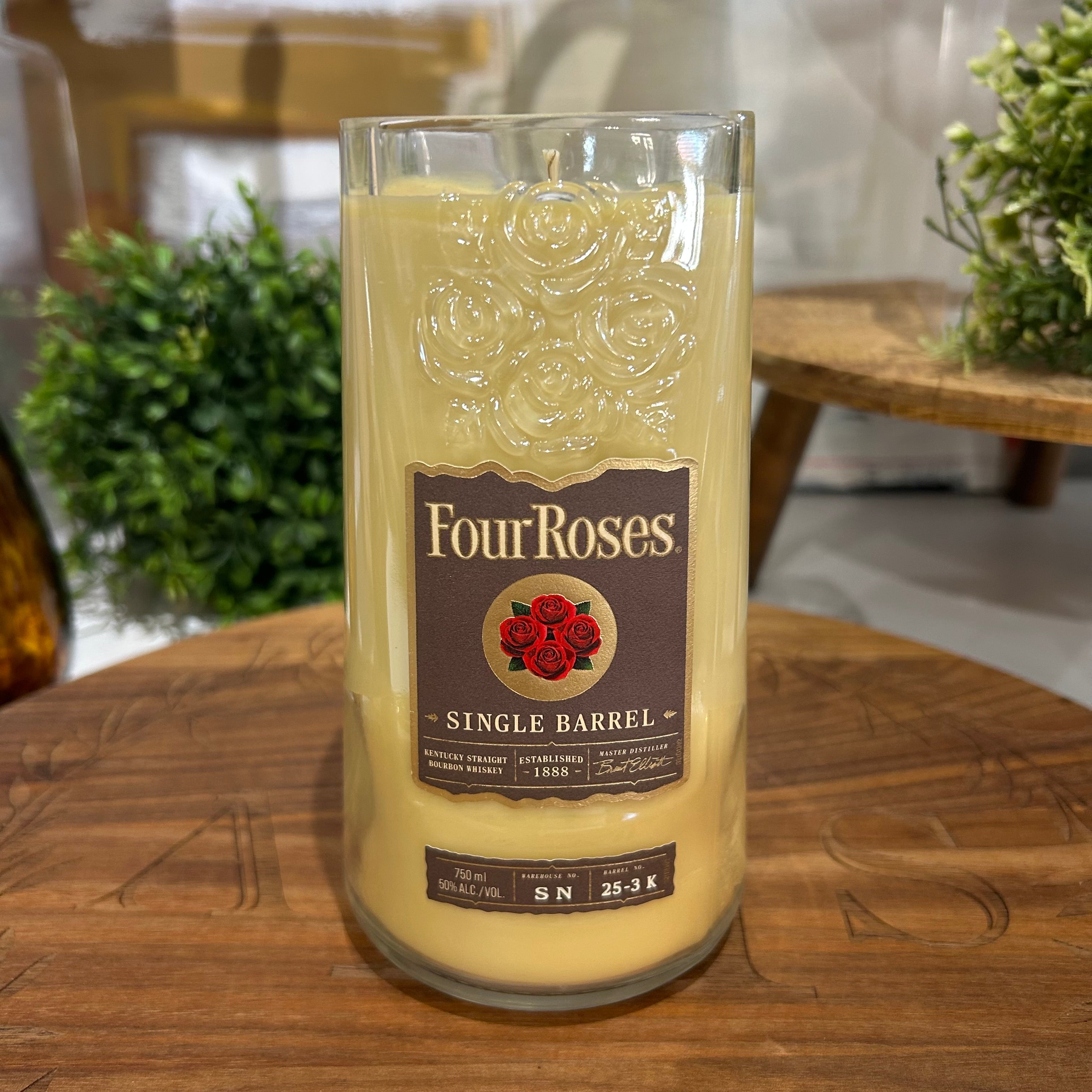 Bourbon Bottle Candle