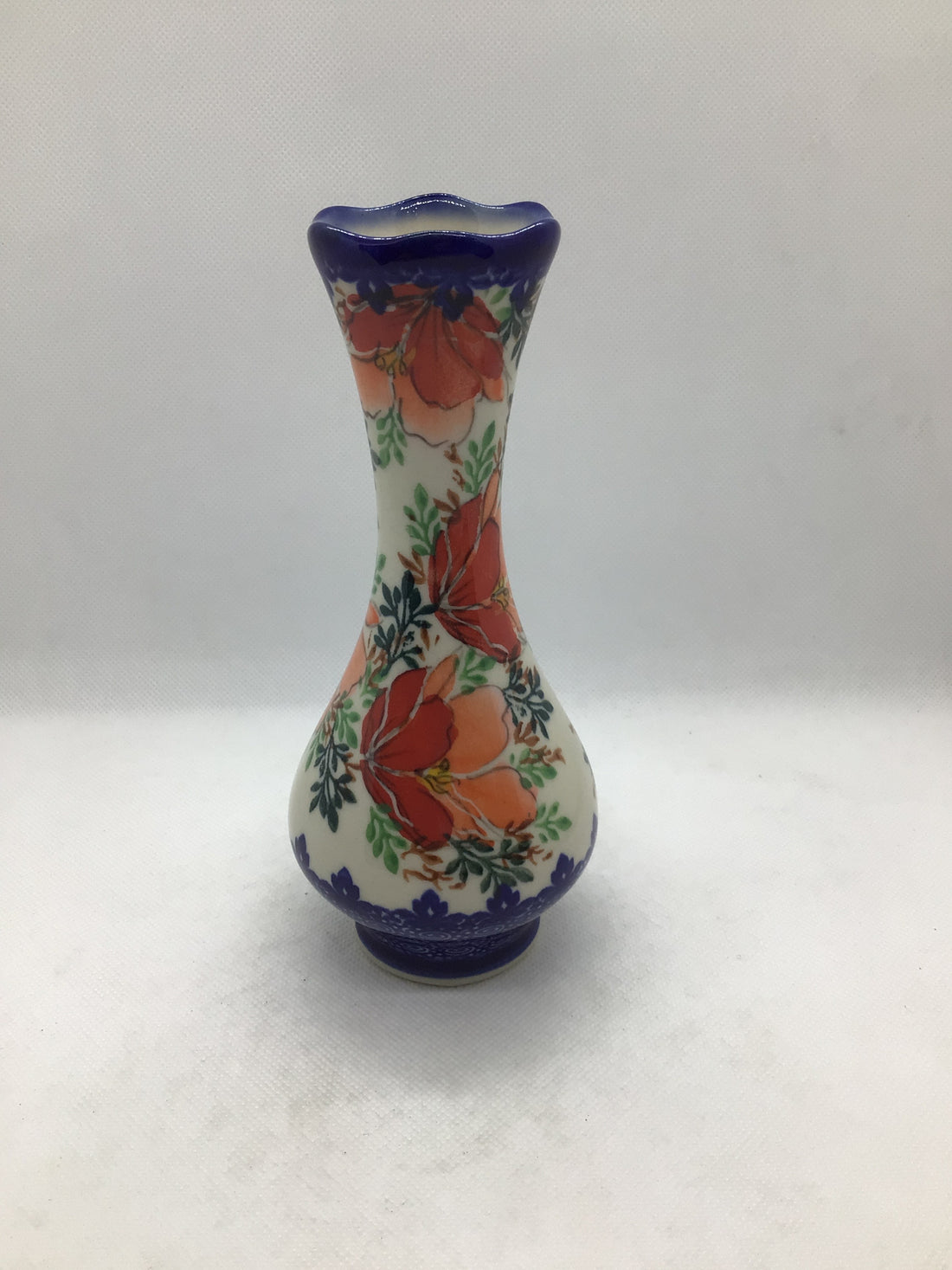 KALICH Blush Magnolia Teardrop Vase  6.5&quot;