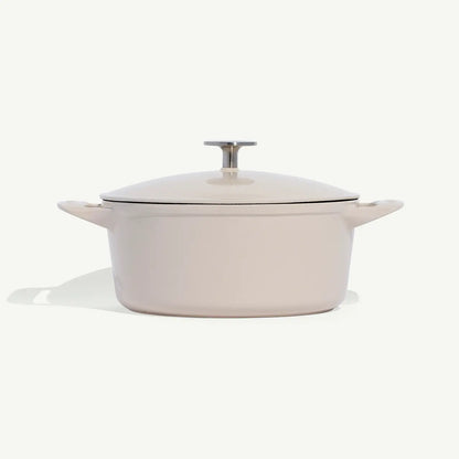 Enameled Cast Iron 5.5qt Dutch Oven-Antique White