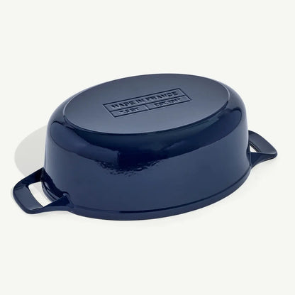 Enameled Cast Iron 7.5qt Oval Dutch Oven-Harbor Blue