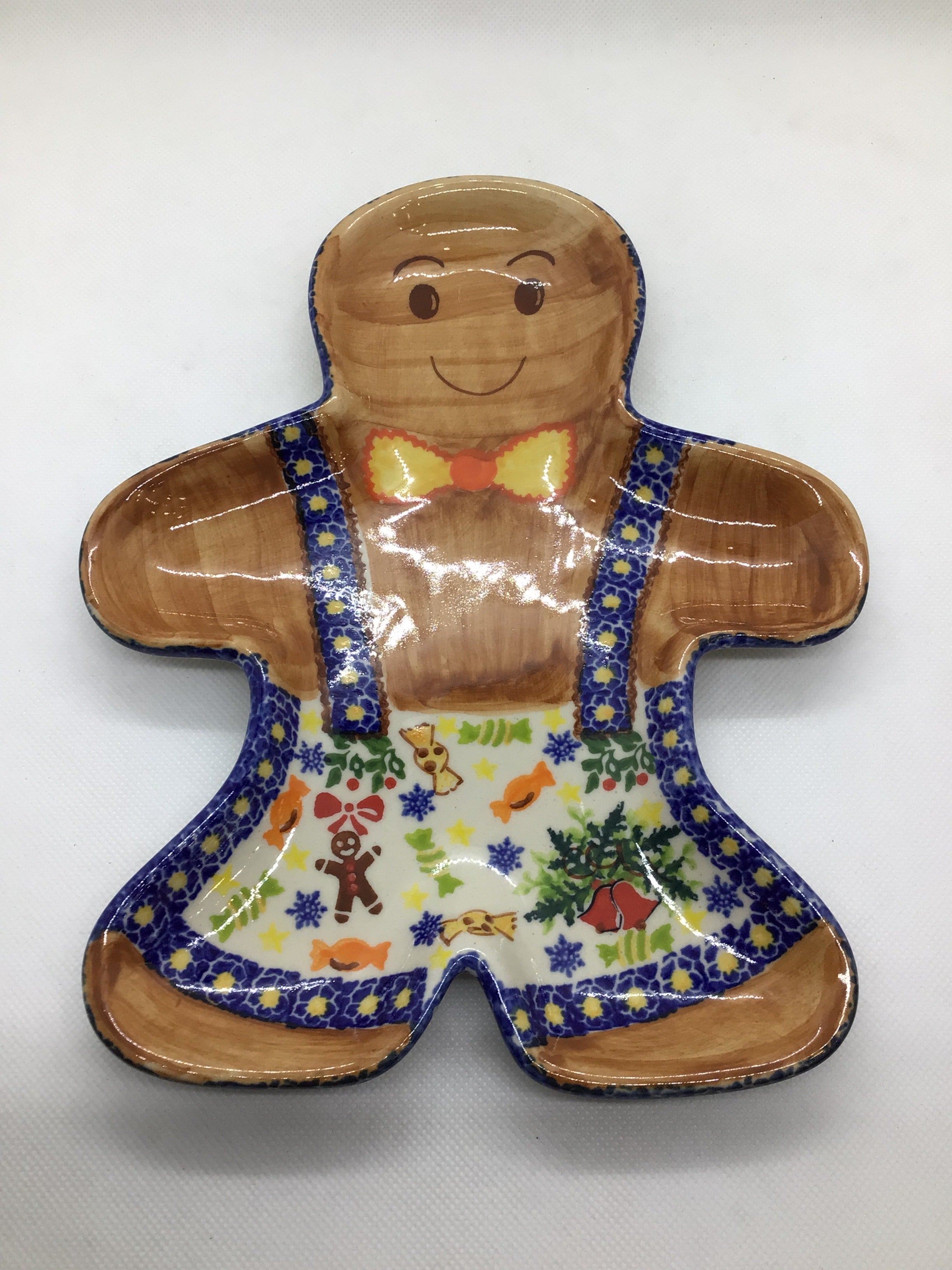 KALICH Christmas Candy Gingerbread Platter