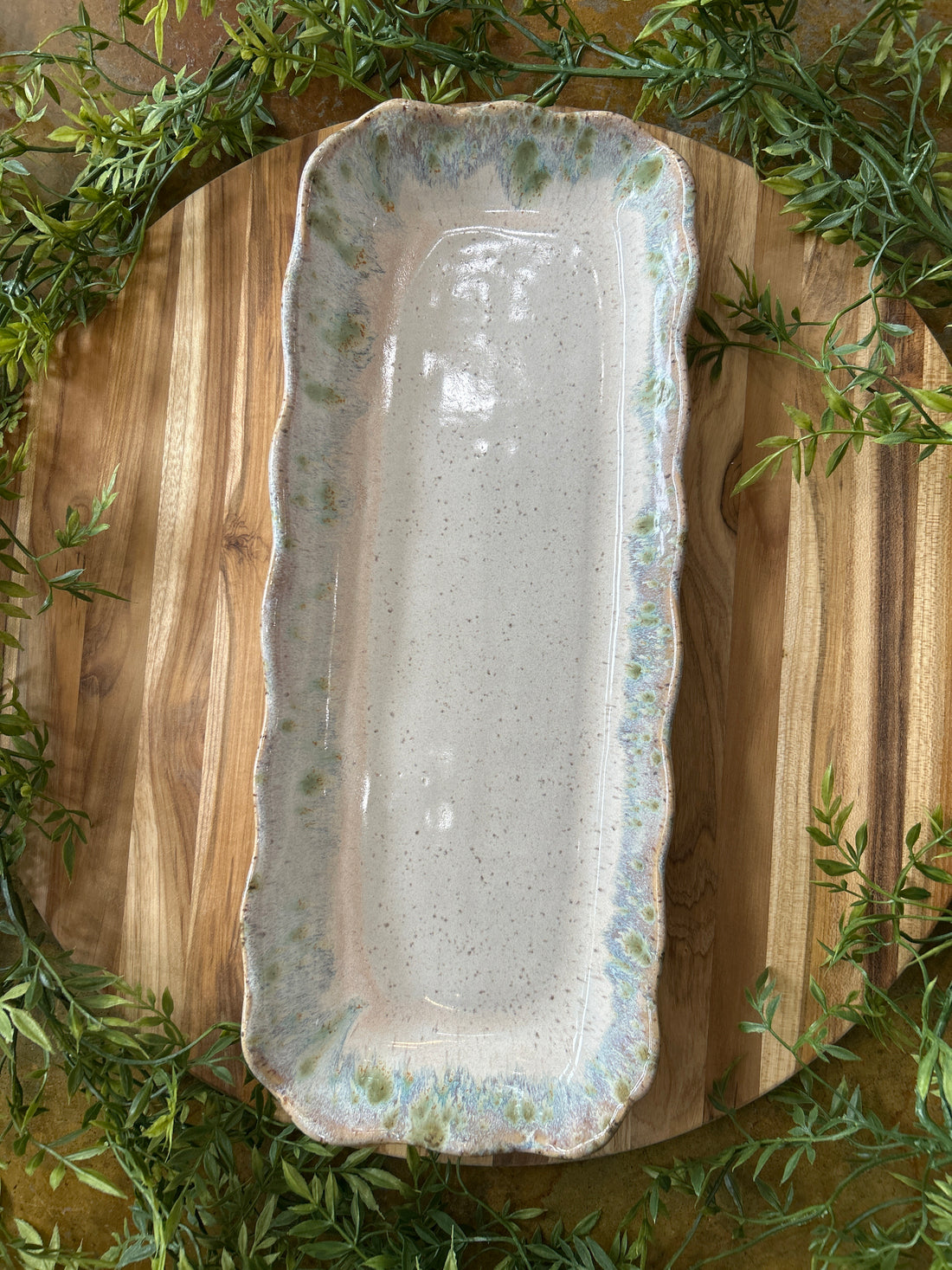 Flirty Edge Tray-Botanical