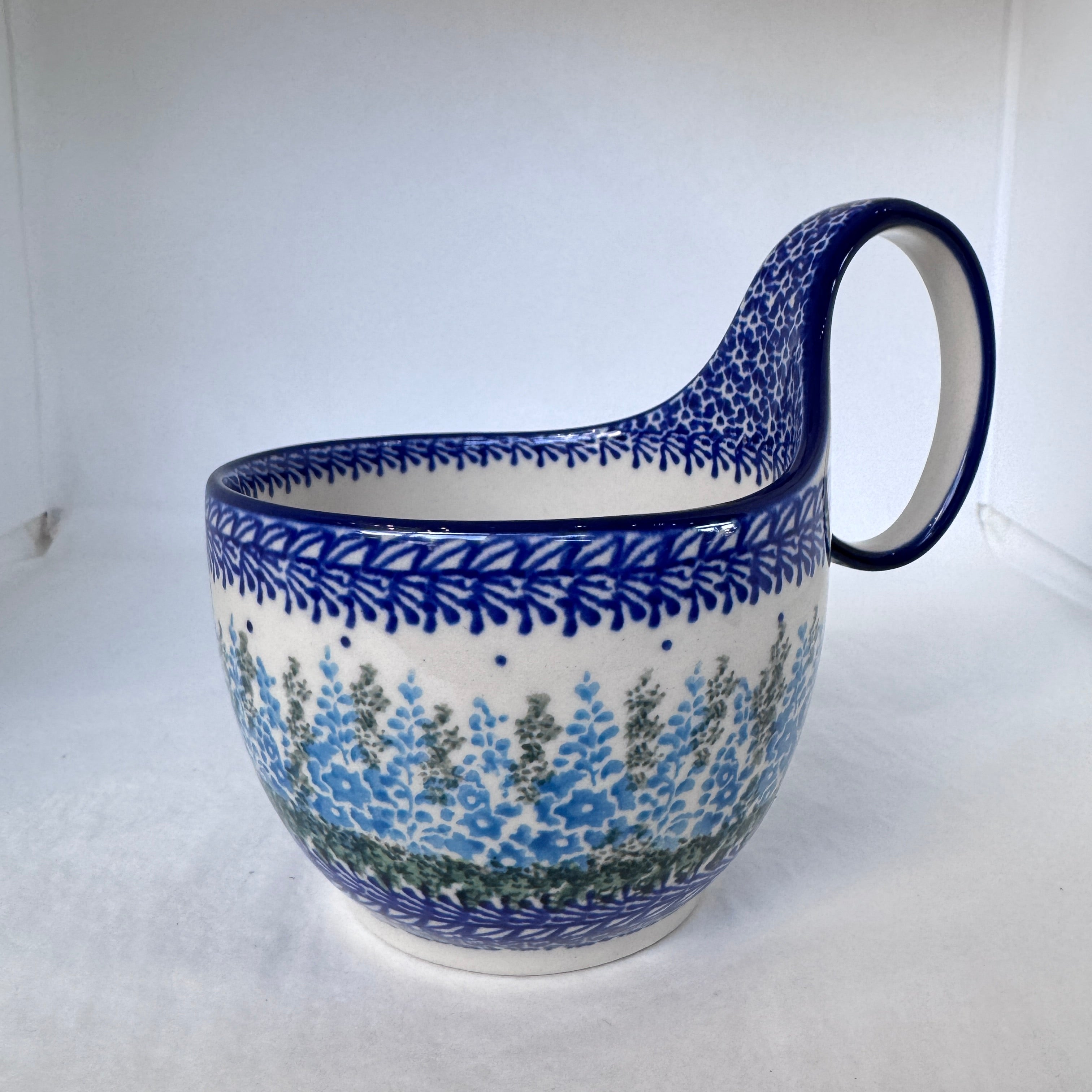 Virginia Blue Bells Bowl w/Loop Handle