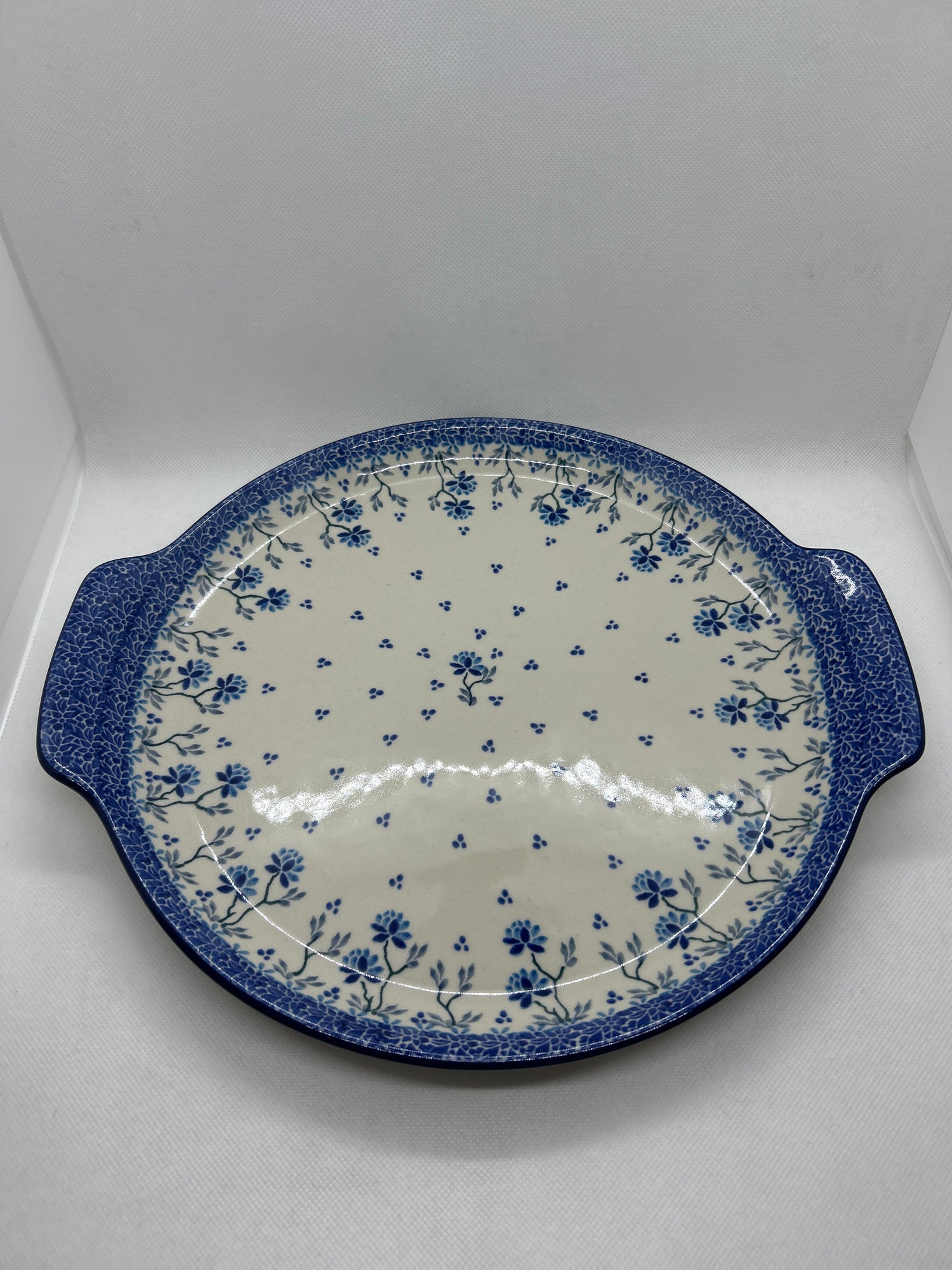 Clover Fields Round Platter 12"