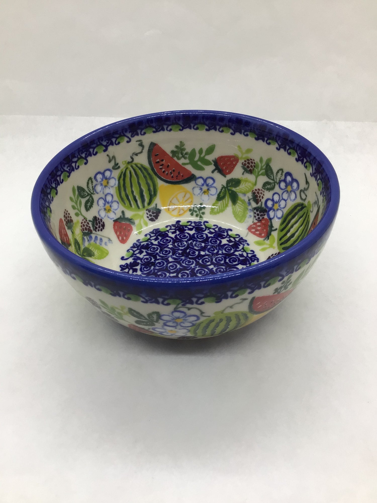 KALICH Watermelon Wonderland with Small Flowers Bowl