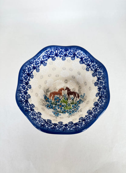 KALICH Bluegrass Beauties Wavy Bowl 7.5"