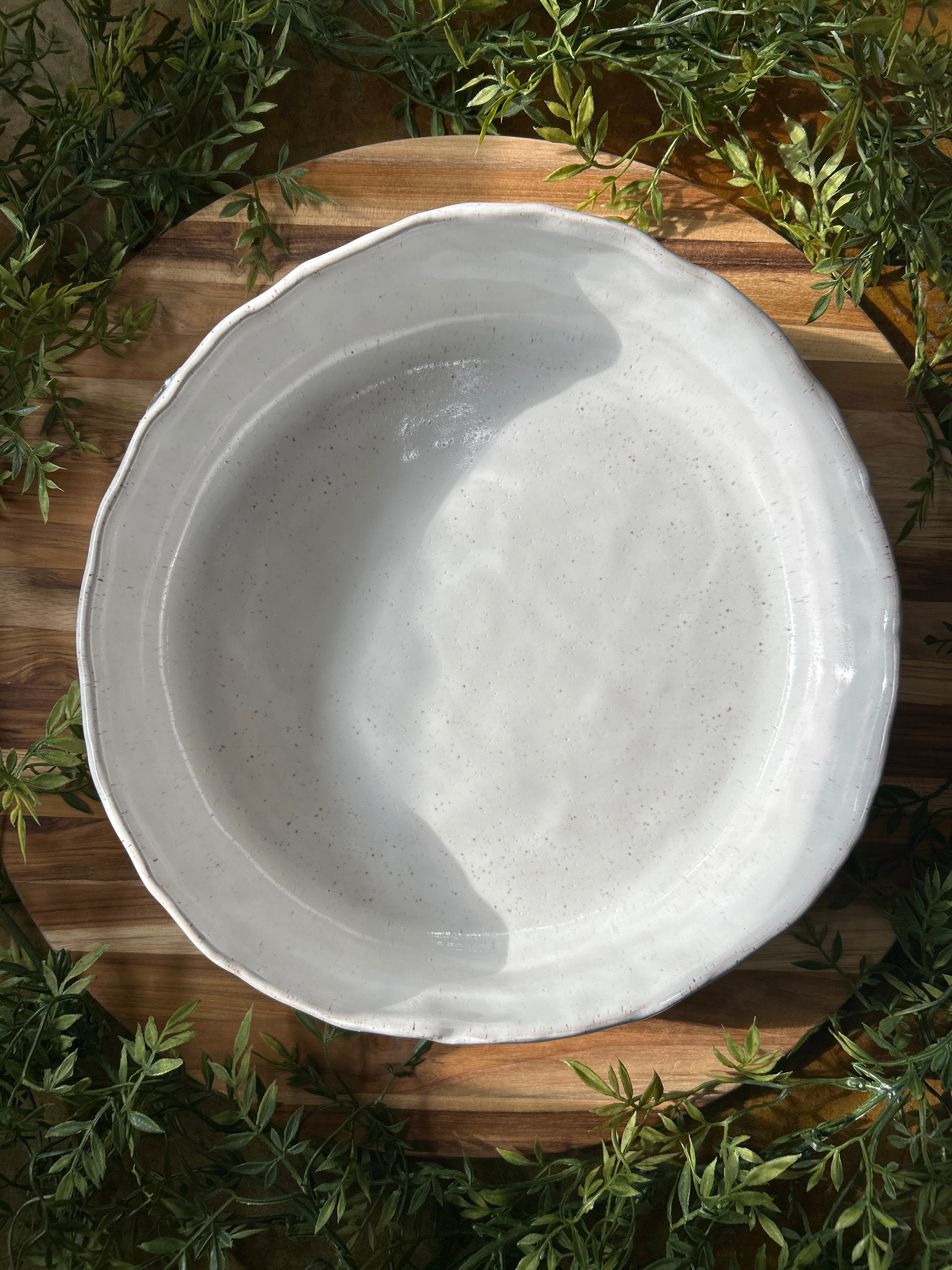 Sunday Dinner Dish-Eyelet White
