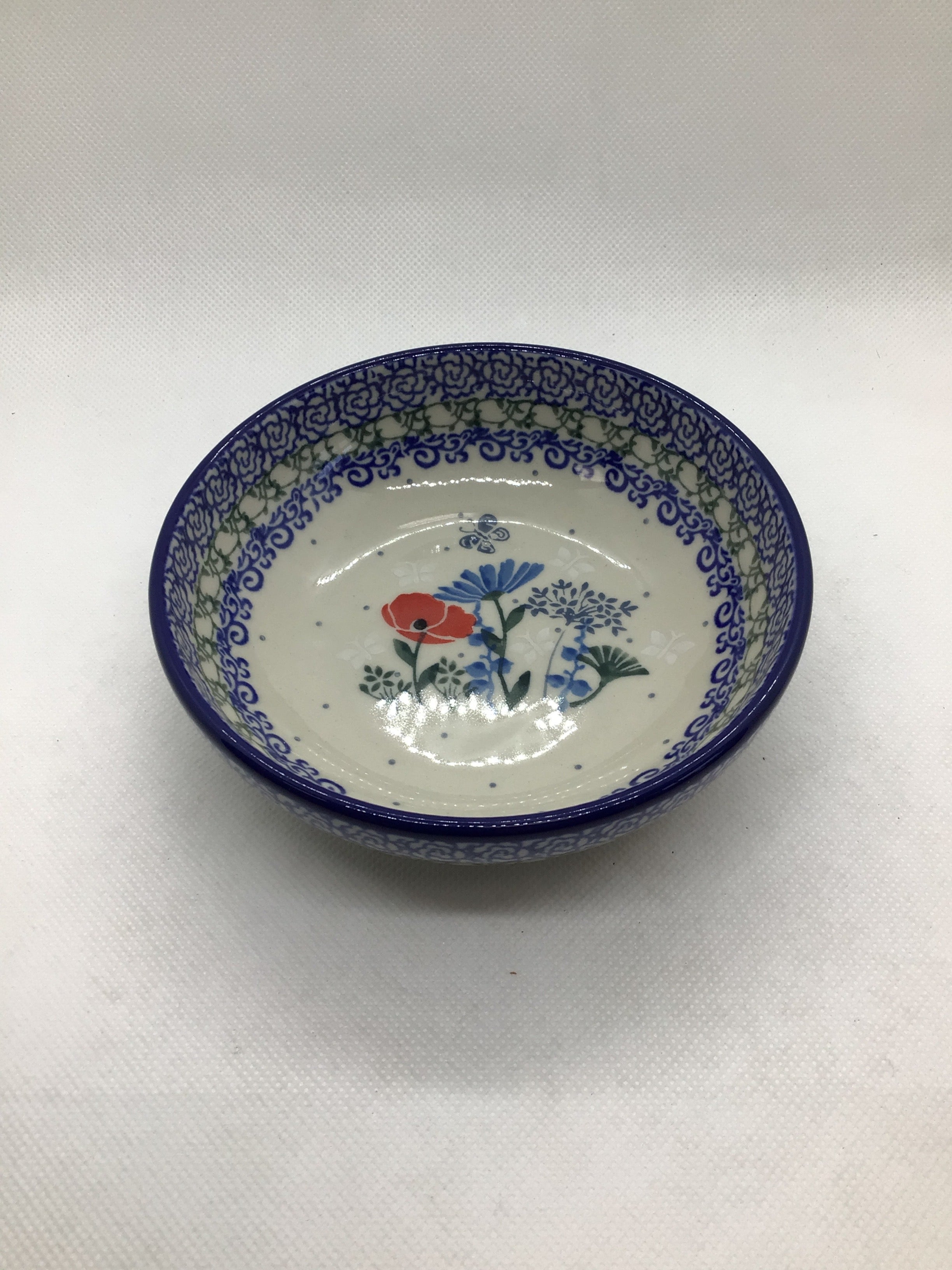 Fancy Florets Shallow Bowl 5&quot;