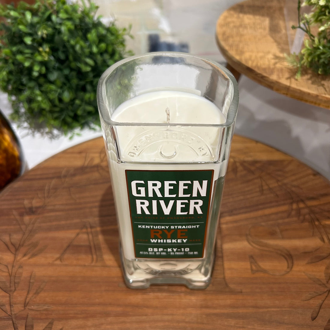 Bourbon Bottle Candle