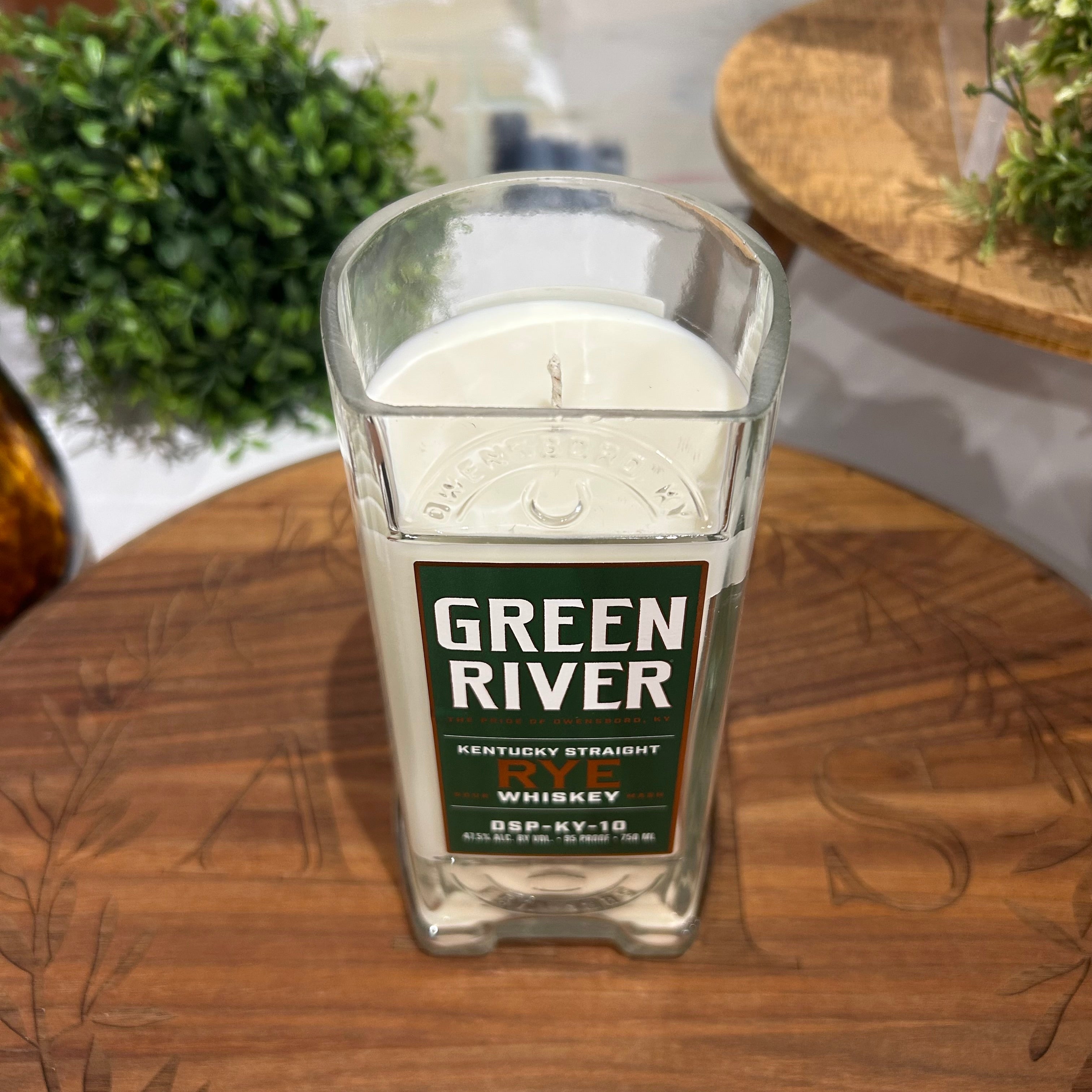 Bourbon Bottle Candle