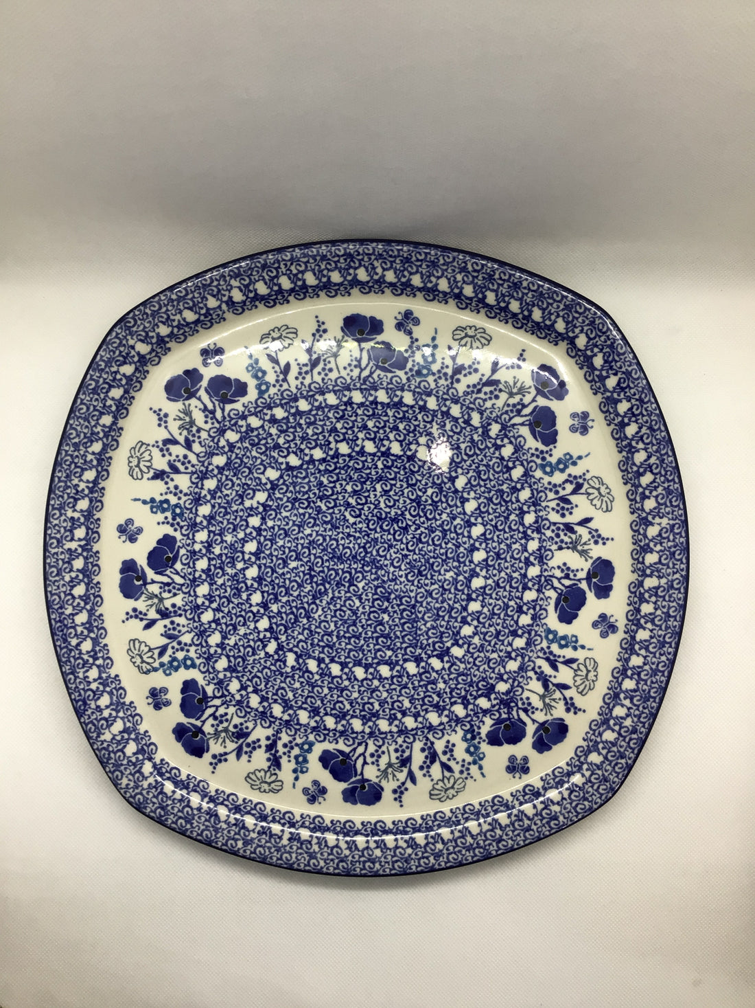 Evening Poppy Square Platter
