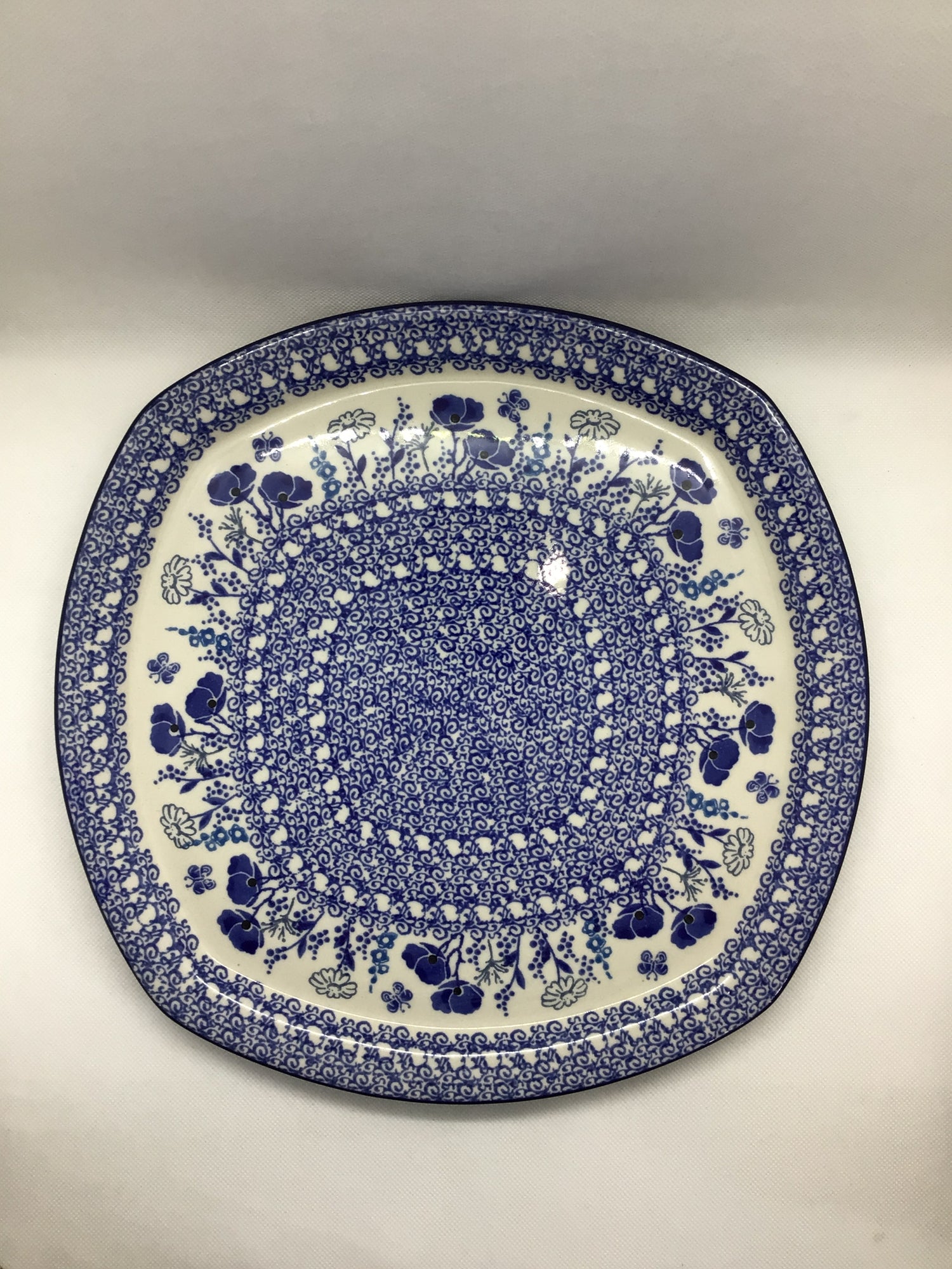 Evening Poppy Square Platter
