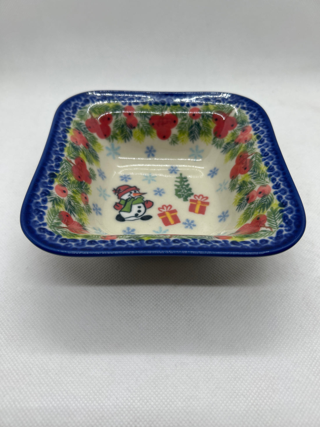 KALICH Snowman Small Square Bowl