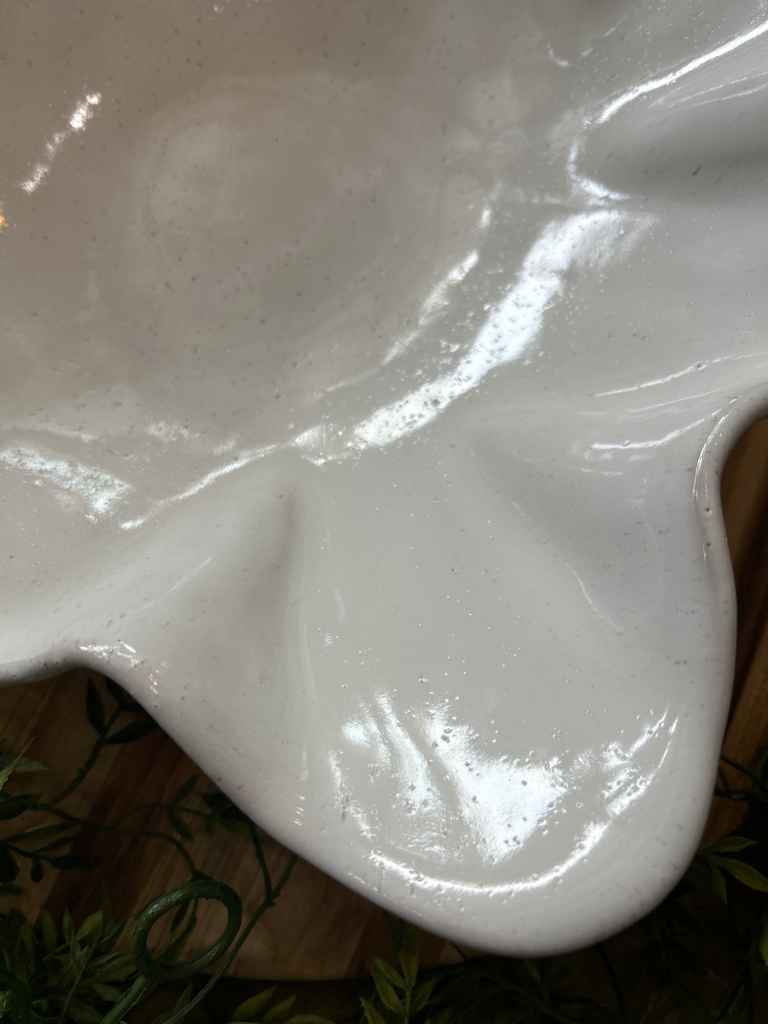 Square Point Bowl-Eyelet White