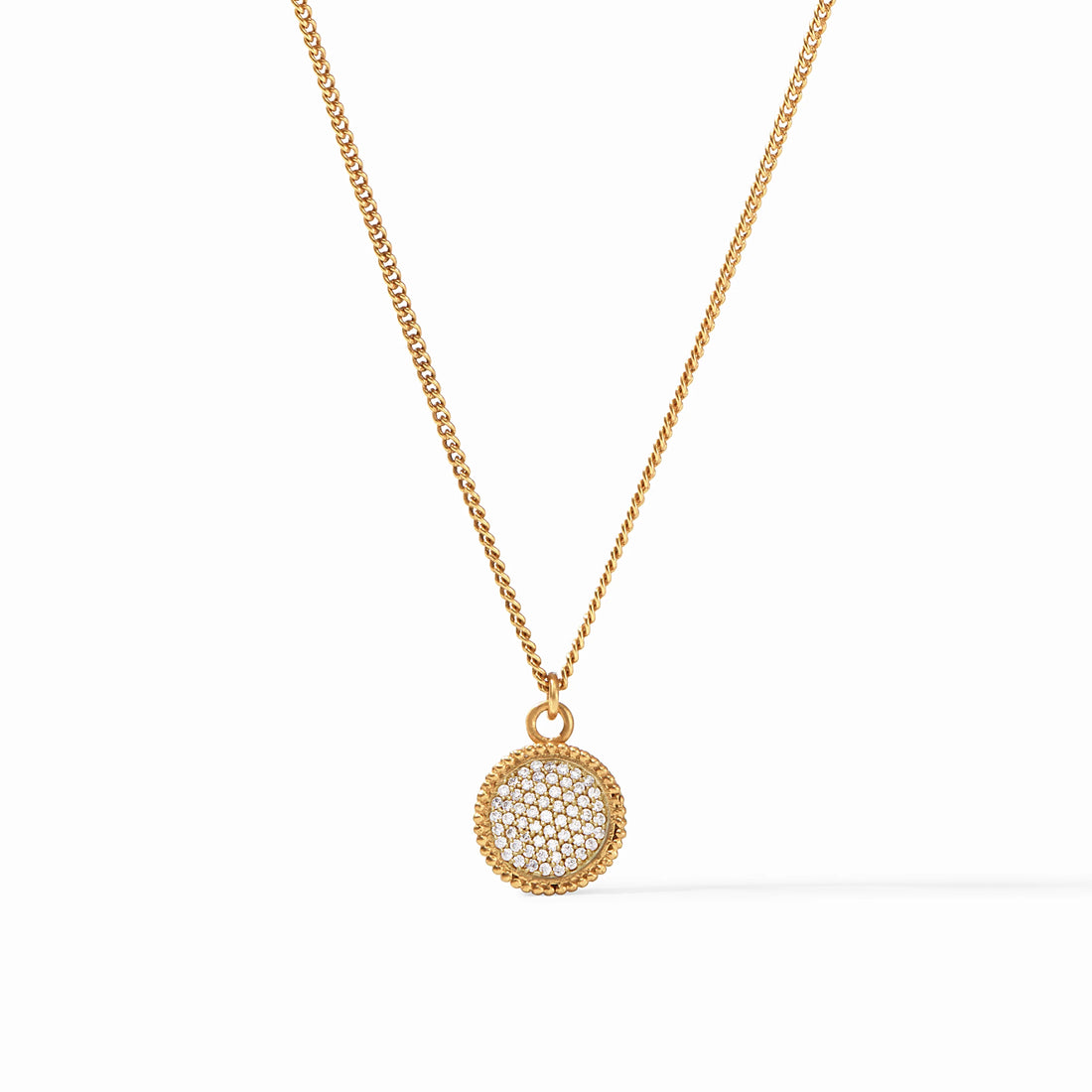 Fleur-de-Lis Solitaire Necklace- CZ