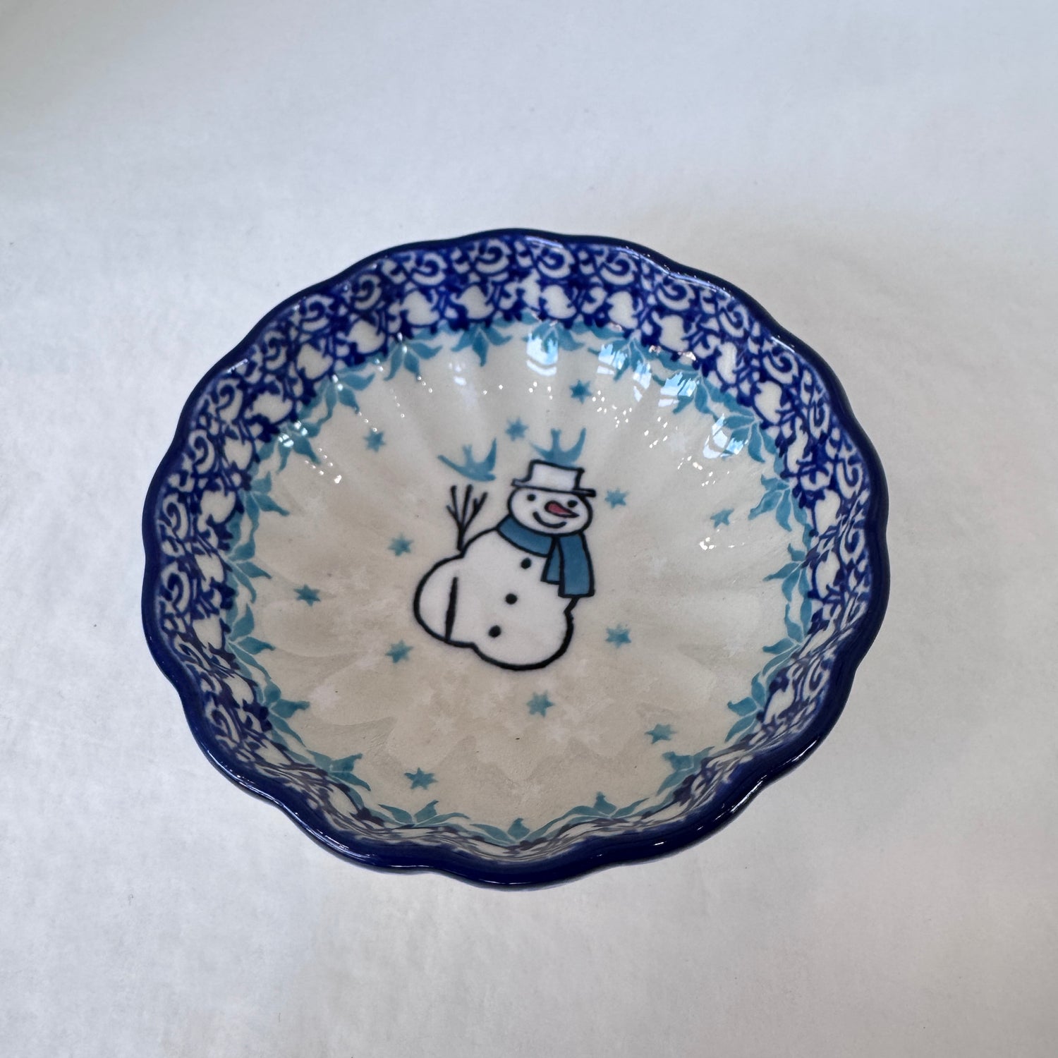 Jack Frost Scalloped Bowl 4.5"