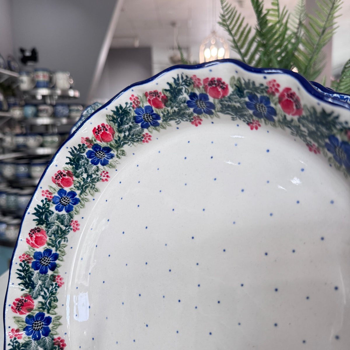 Garden Party Fluted Pie Plate 10"