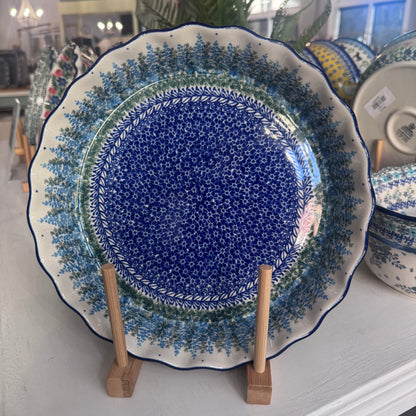 Virginia Blue Bells Fluted Pie Baker