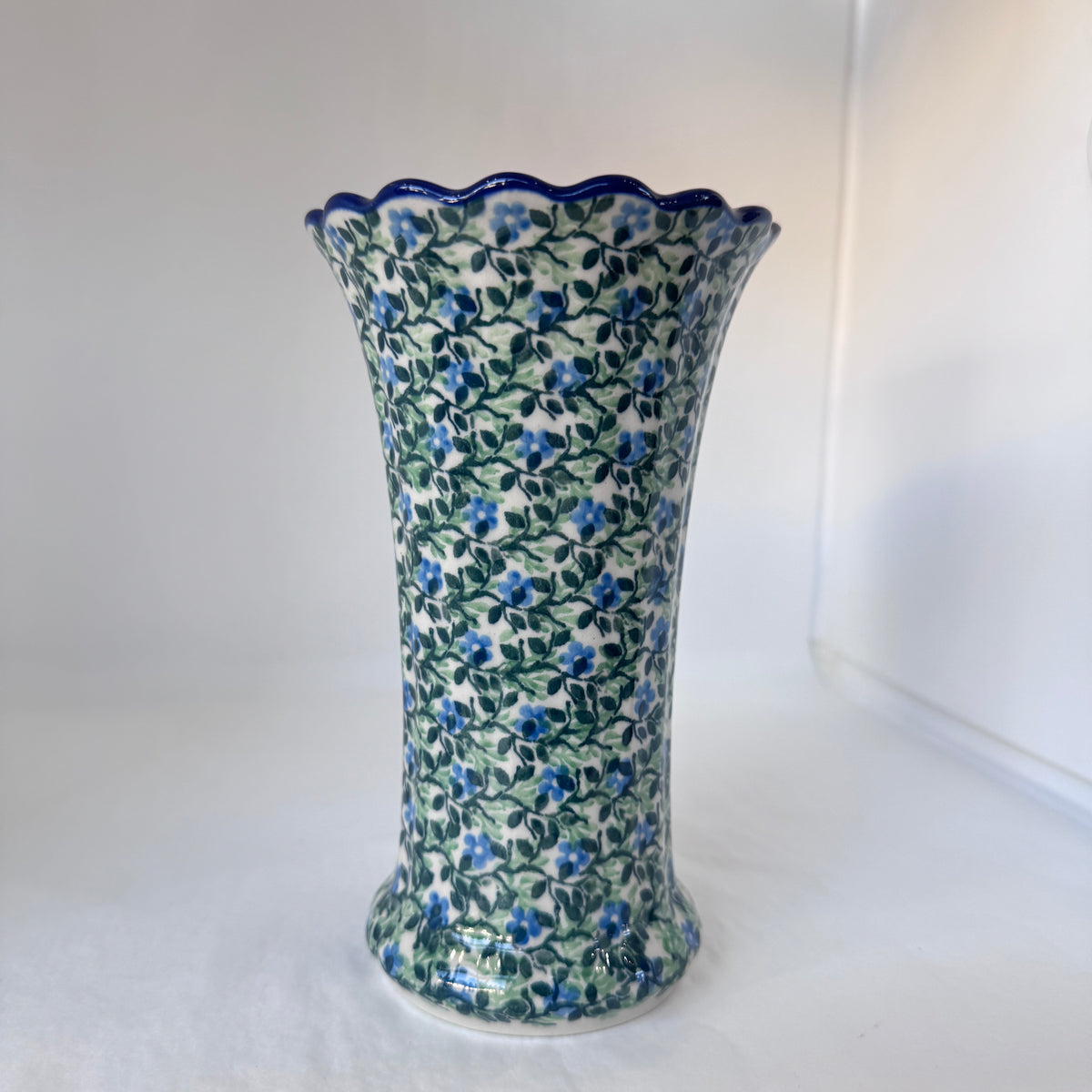 Wandering Vines Fluted Vase 7"