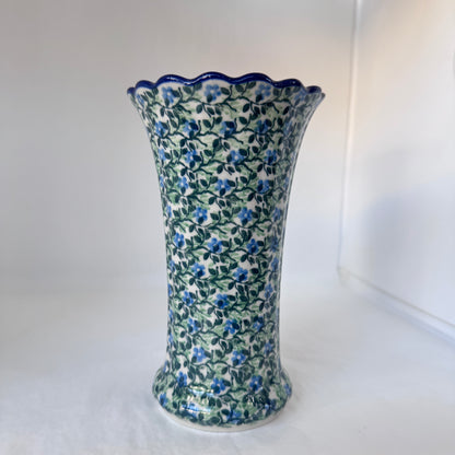 Wandering Vines Fluted Vase 7"