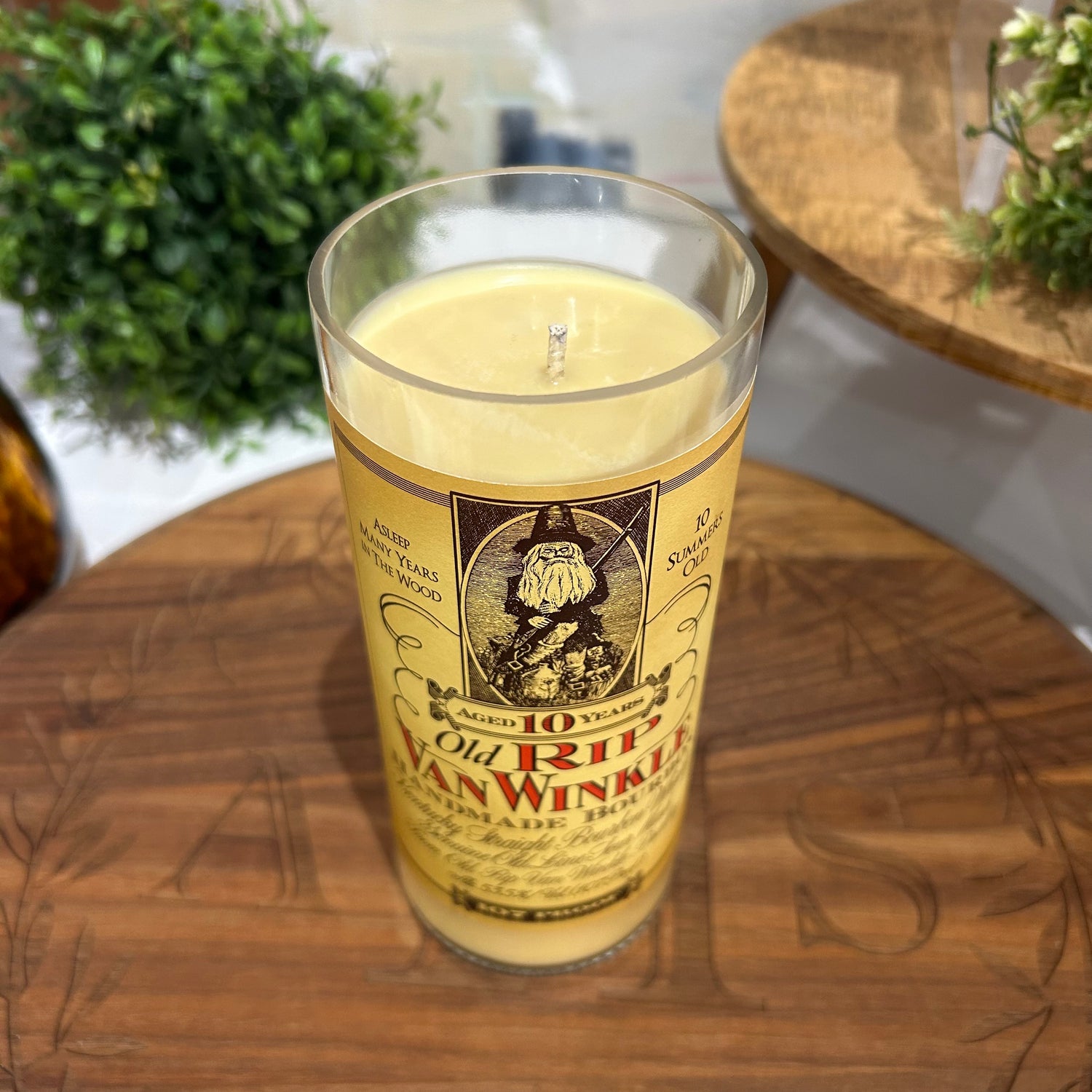Bourbon Bottle Candle