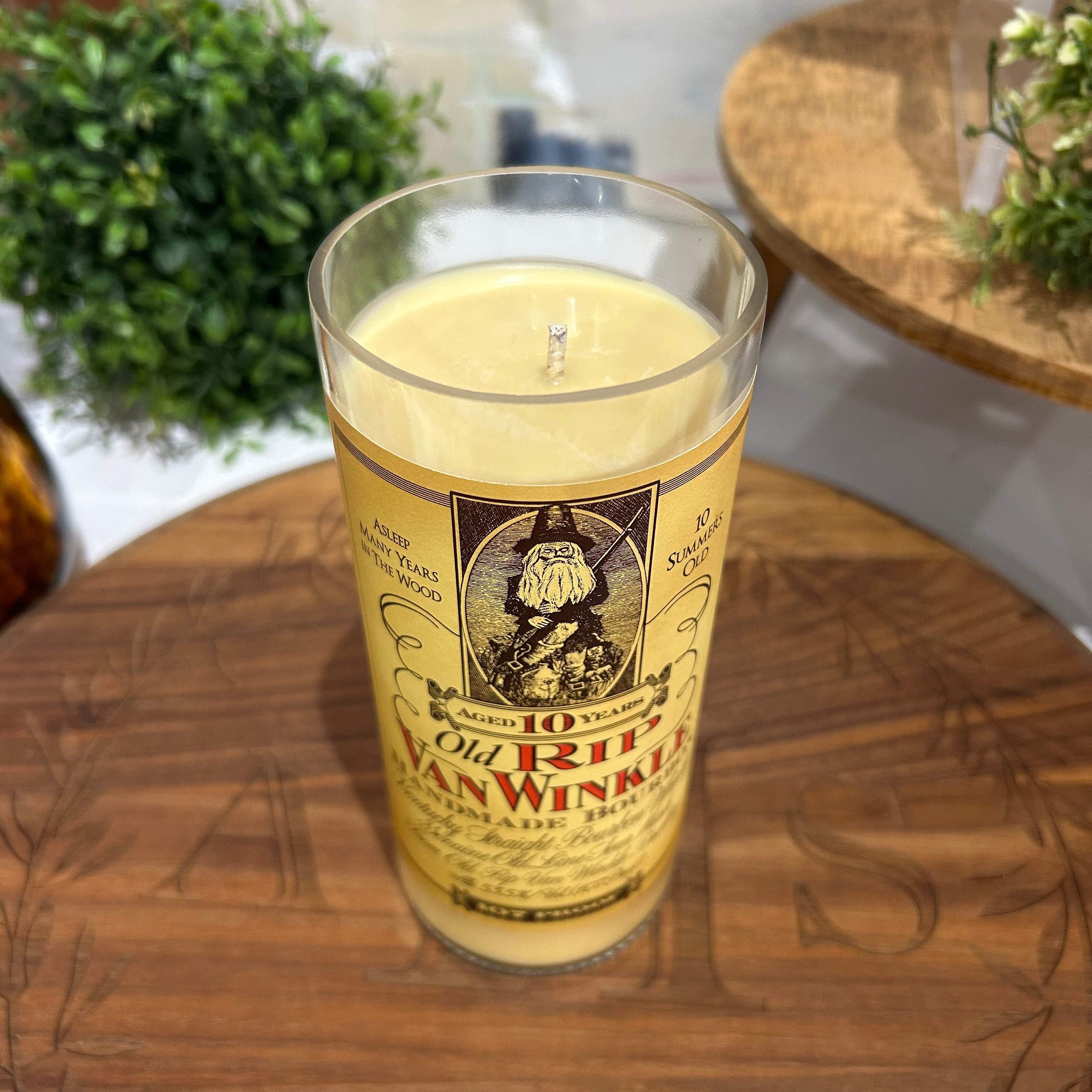 Bourbon Bottle Candle