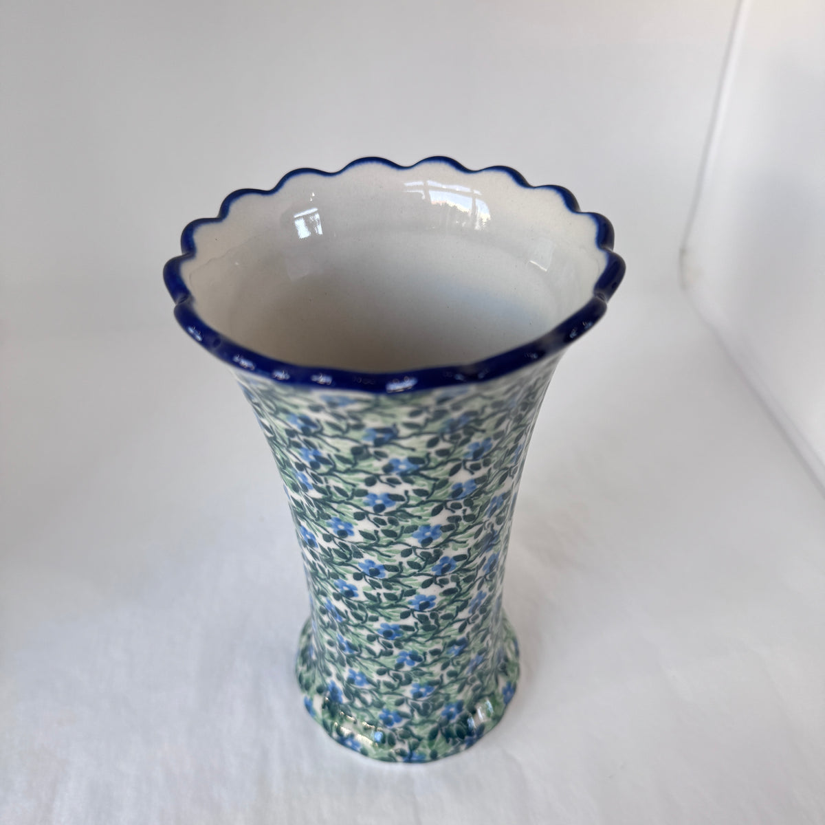Wandering Vines Fluted Vase 7"