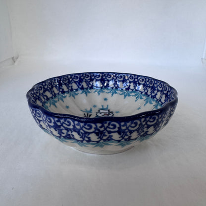 Jack Frost Scalloped Bowl 4.5"