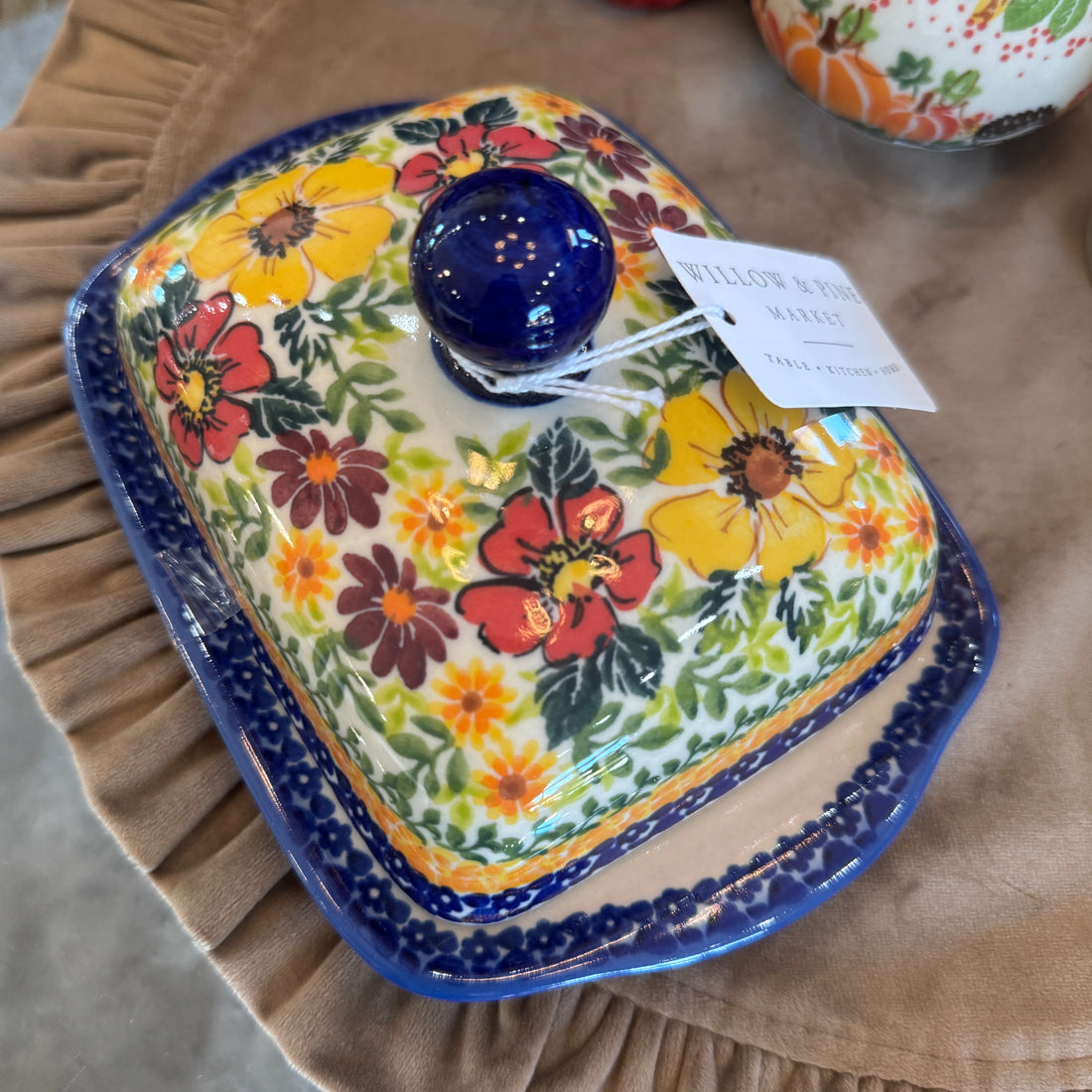 KALICH Autumn Amber Butter Dish