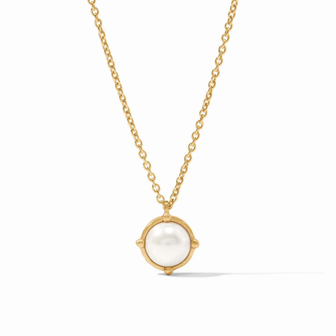 Honeybee Solitaire Necklace- Pearl