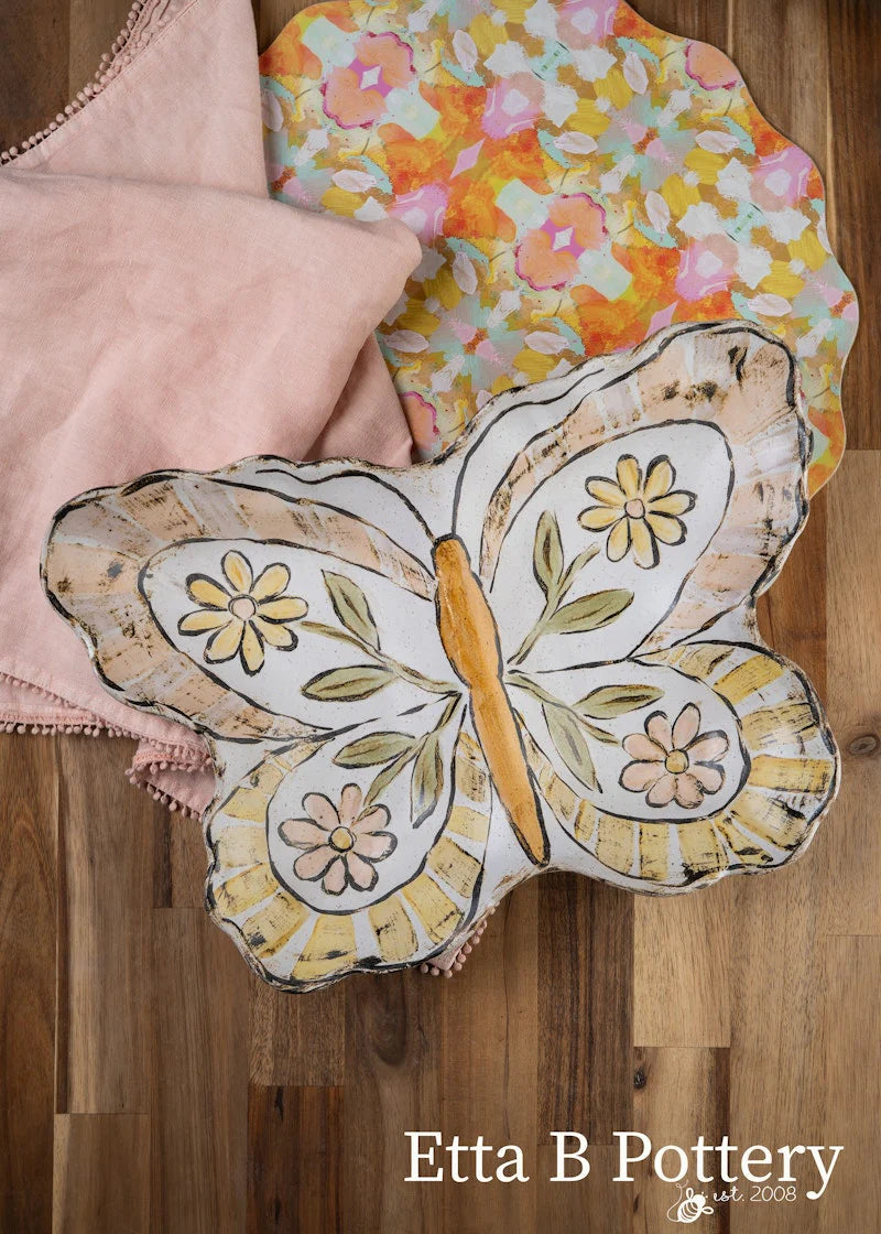 Springtime Butterfly Platter
