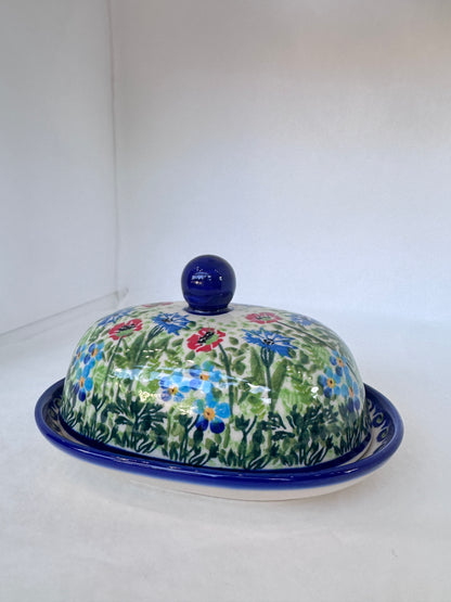 KALICH Blue Cornflower Butter Dish