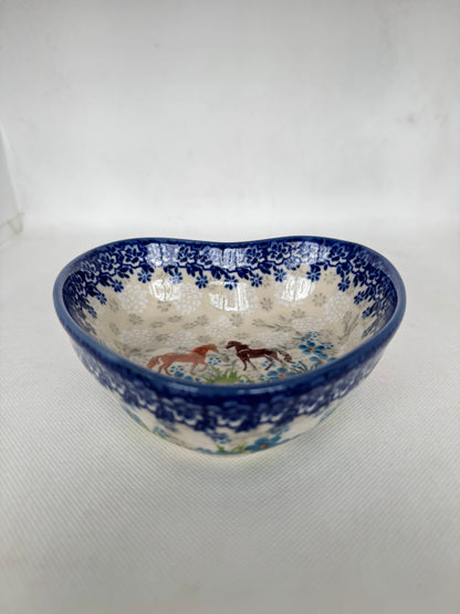 KALICH Bluegrass Beauties Heart Bowl