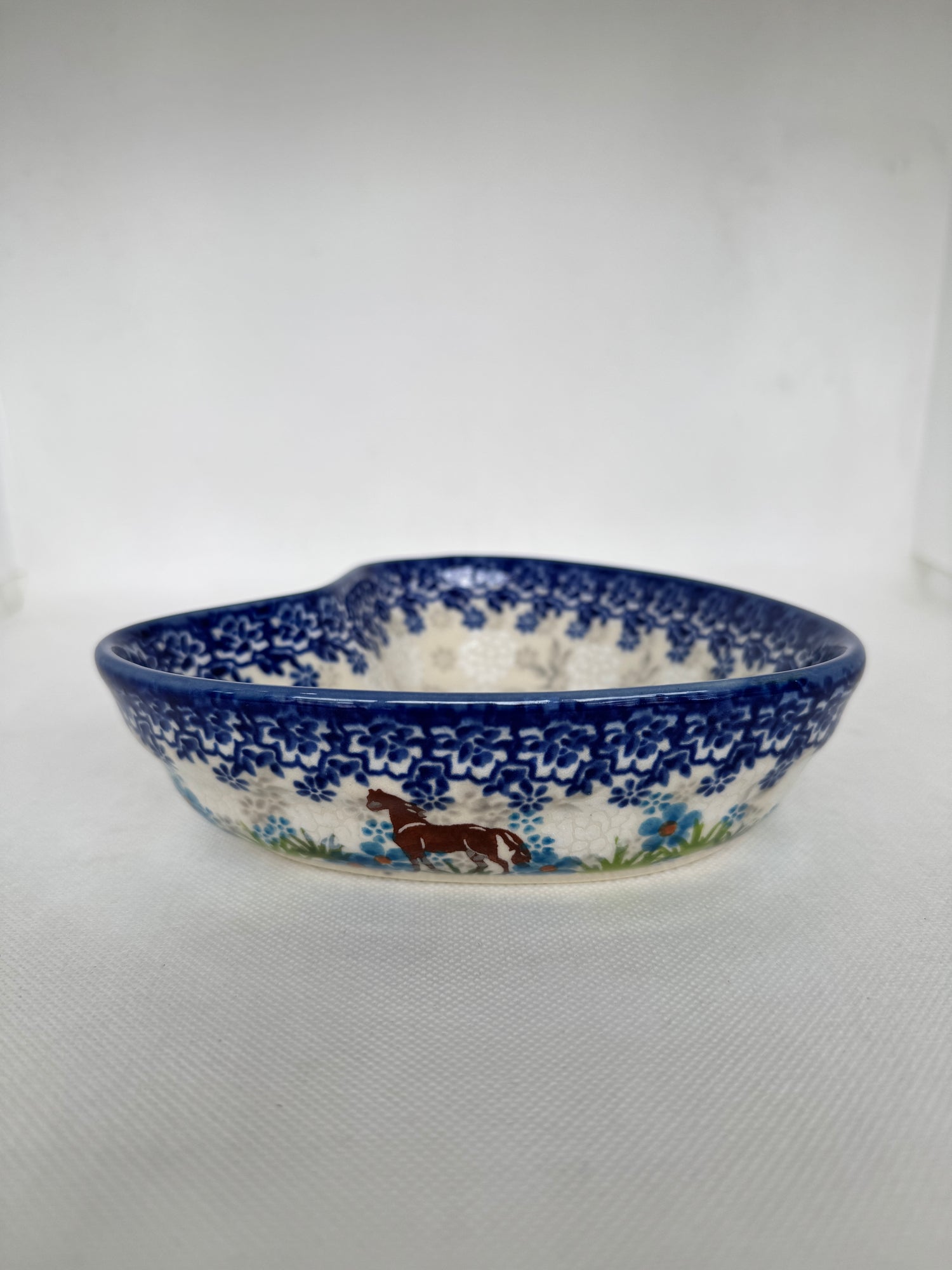 KALICH Bluegrass Beauties Heart Bowl