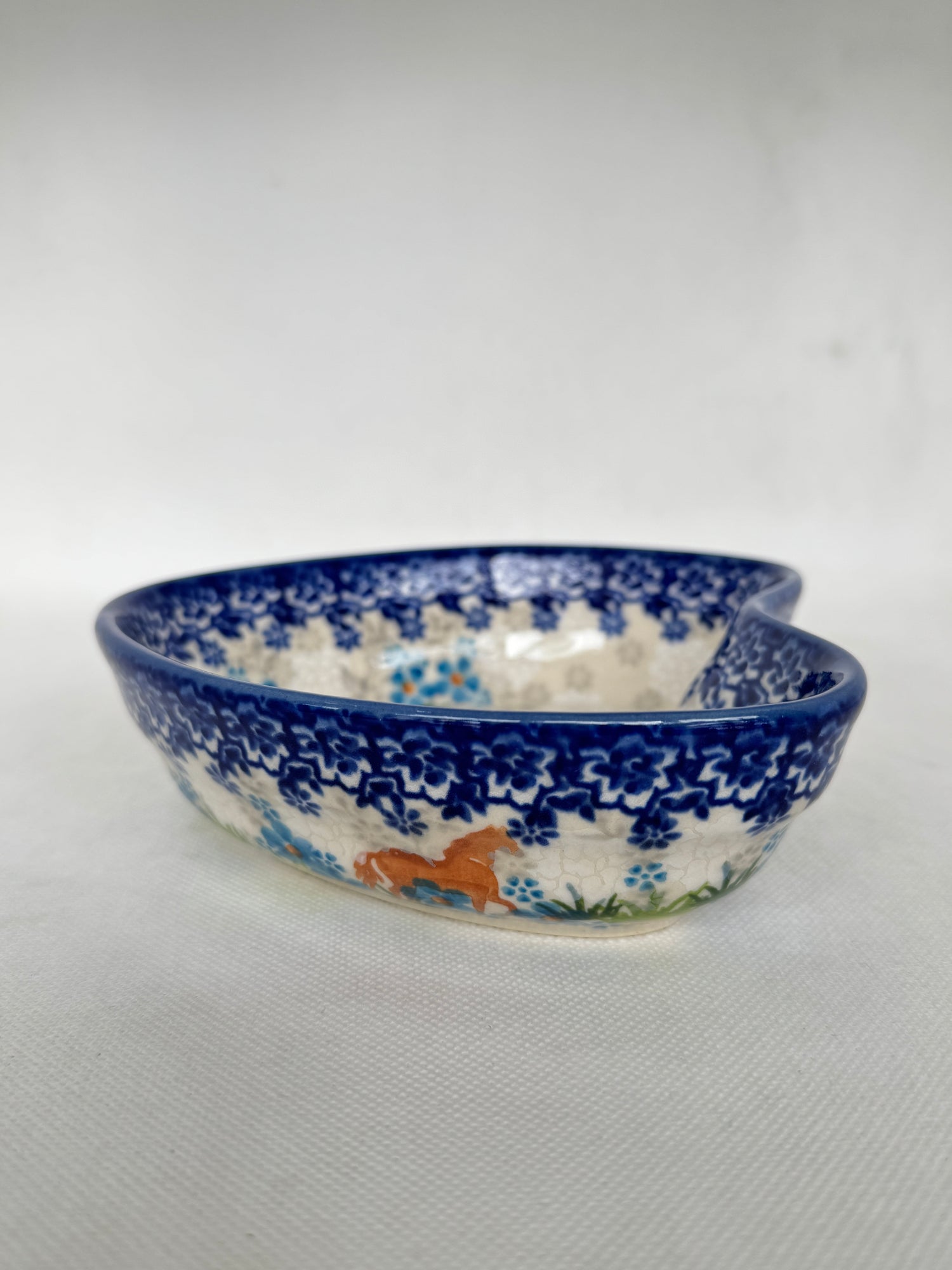 KALICH Bluegrass Beauties Heart Bowl
