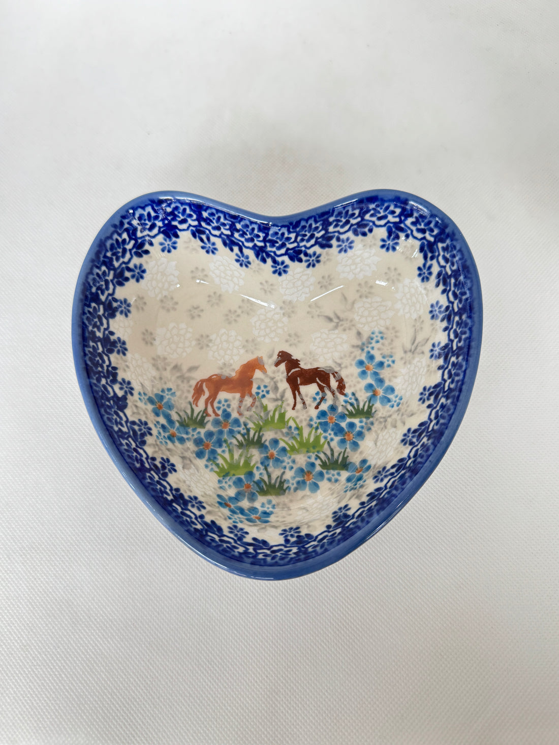 KALICH Bluegrass Beauties Heart Bowl