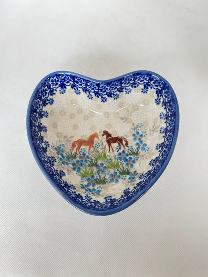 KALICH Bluegrass Beauties Heart Bowl