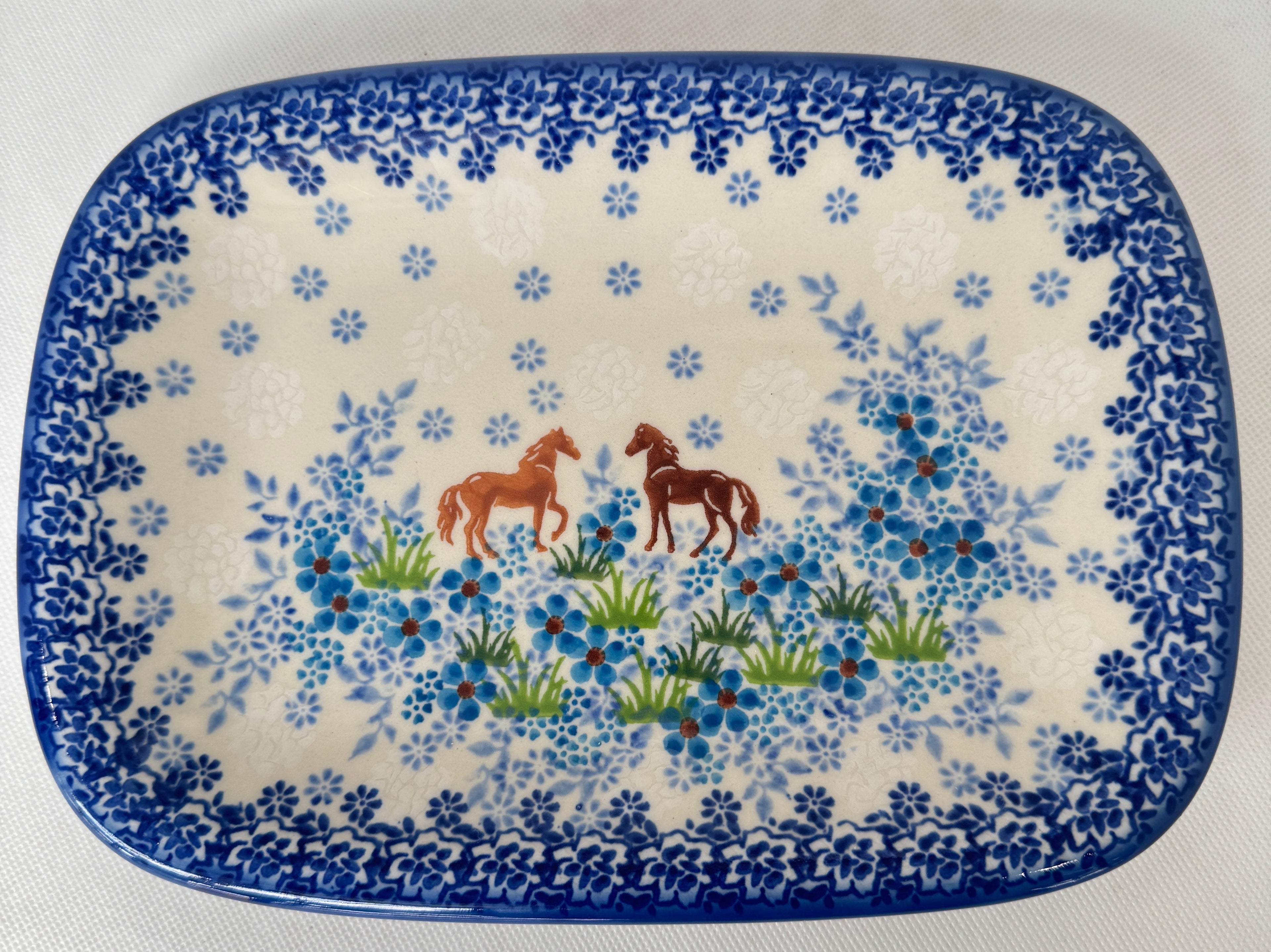 KALICH Bluegrass Beauties Small Platter
