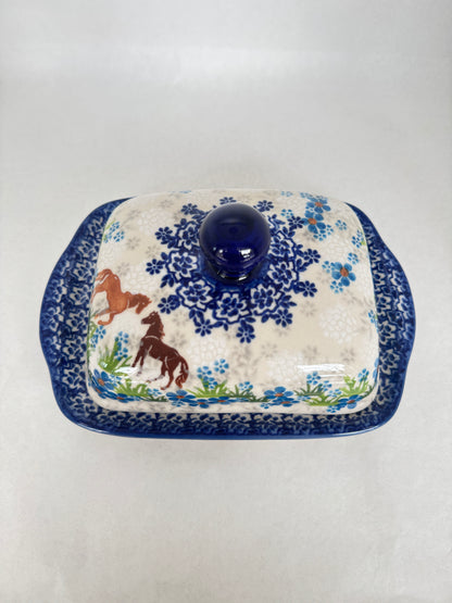 KALICH Bluegrass Beauties Rectangular Butter Dish