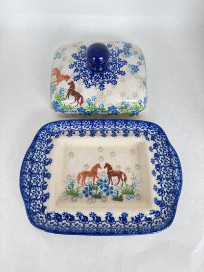 KALICH Bluegrass Beauties Rectangular Butter Dish