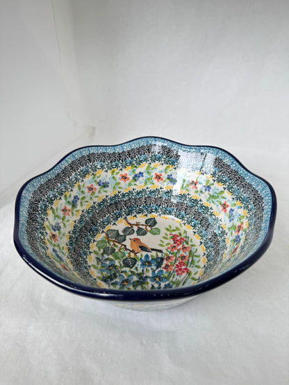 U5098 Wavy Edge Bowl 8"