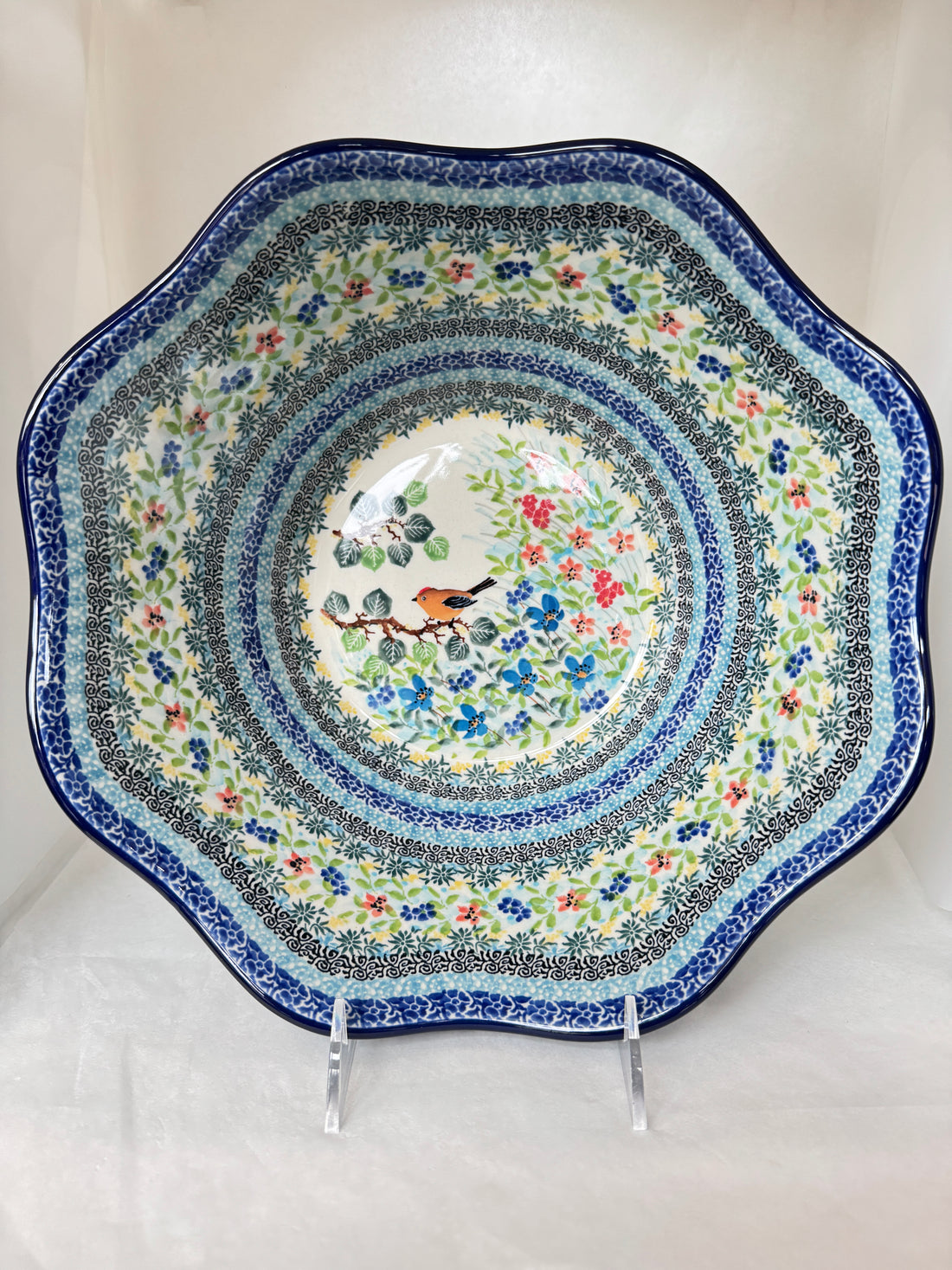 U5098 Wavy Edge Bowl 12"